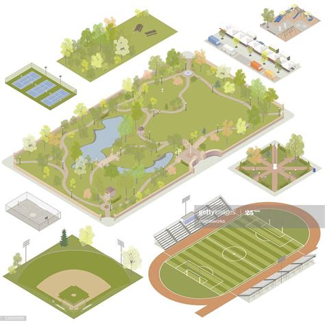 Isometric Parks Illustration Illustration #Ad, , #Ad, #Isometric, #Parks, #Illustration ...