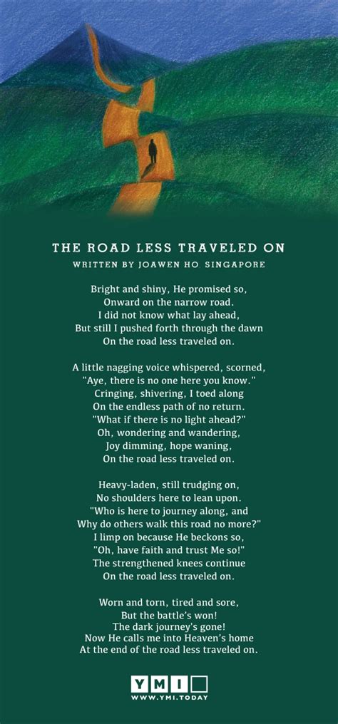 ️ The path less traveled poem. The Road Not Taken By Robert Frost ...