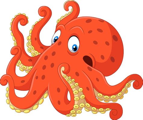 Premium Vector | Cute octopus cartoon on white