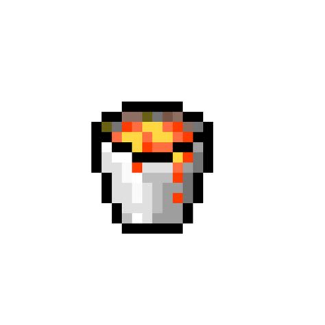 Pixilart - lava bucket Minecraft by adityapandey