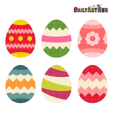 Unique Easter Egg Collection Clip Art Set | teachingcare.com