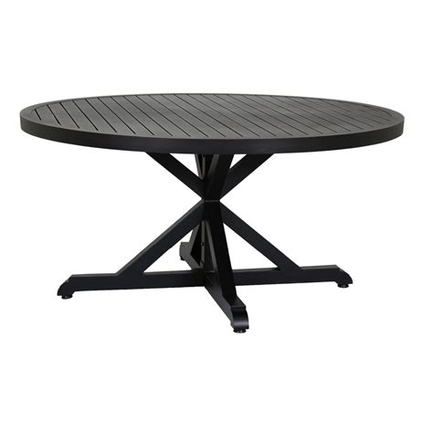 Monterey 60 Inch Aluminum Round Patio Dining Table By Sunset West : BBQGuys