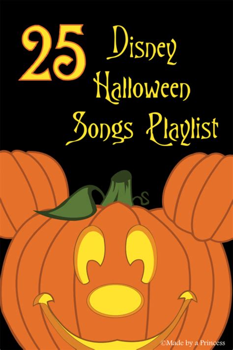 Top 25 Disney Halloween Party Songs - Made by a Princess | Disney ...