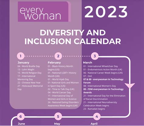 Diversity Calendar 2024 - Printable Calendars AT A GLANCE