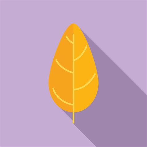 Autumn red leaf icon flat vector. Fall maple 15109061 Vector Art at Vecteezy