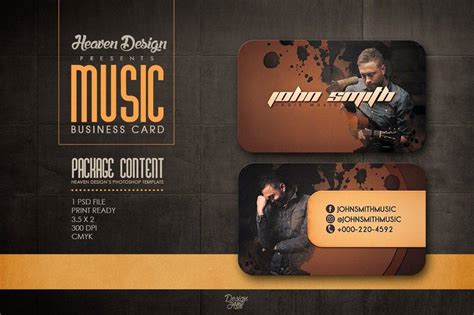 Music Business Card - 19+ Examples, Illustrator, Word, Pages, Photoshop, Publisher