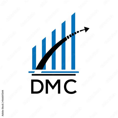 DMC letter logo. DMC blue image on white background. DMC vector logo ...