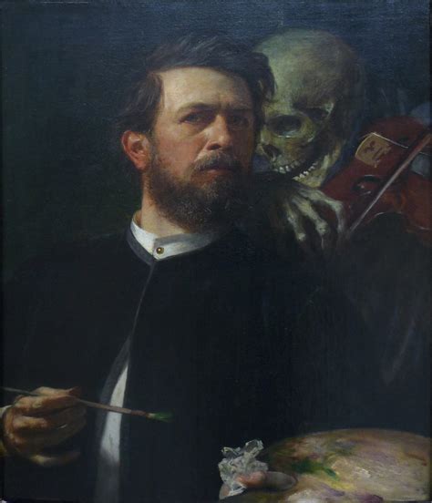 Böcklin, Self-Portrait with Death Playing the Fiddle, 1872… | Flickr