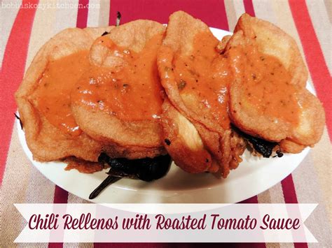 Chili Rellenos with Roasted Tomato Sauce for #SundaySupper | Bobbi's Kozy Kitchen