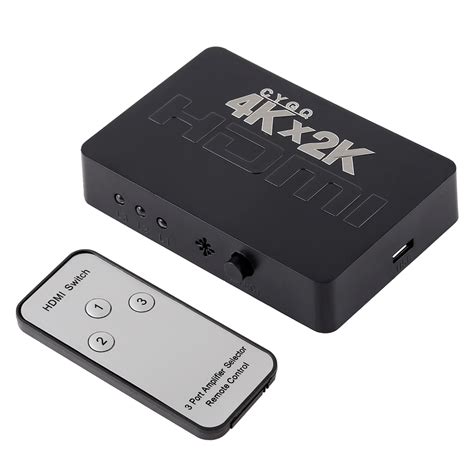 4K 3 Ports HDMI Switch with Remote Control – Alexnld.com