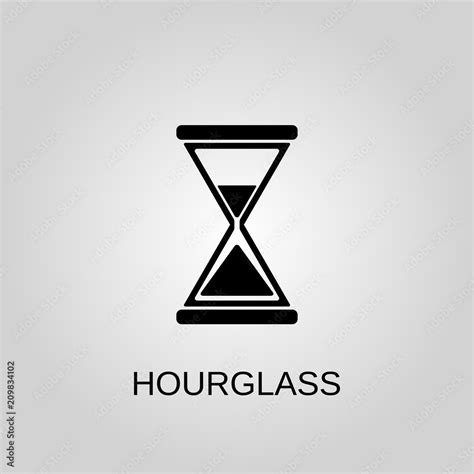 Hourglass icon. Hourglass symbol. Flat design. Stock - Vector ...