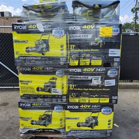 RYOBI LAWN MOWER PALLET - LOT ID: 060105 - AS-IS Untested Customer Returns - Texas Tool Pallets