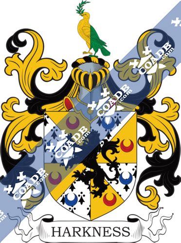 Harkness Family Crest, Coat of Arms and Name History