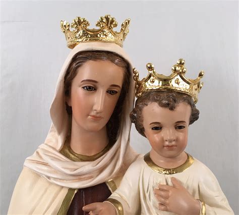 Our Lady of Mount Carmel Church Statue - 33 Inch - Hand-painted Polymer Resin