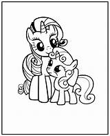 Rarity And Little Pony Coloring Page  Free Printable Pages sketch template