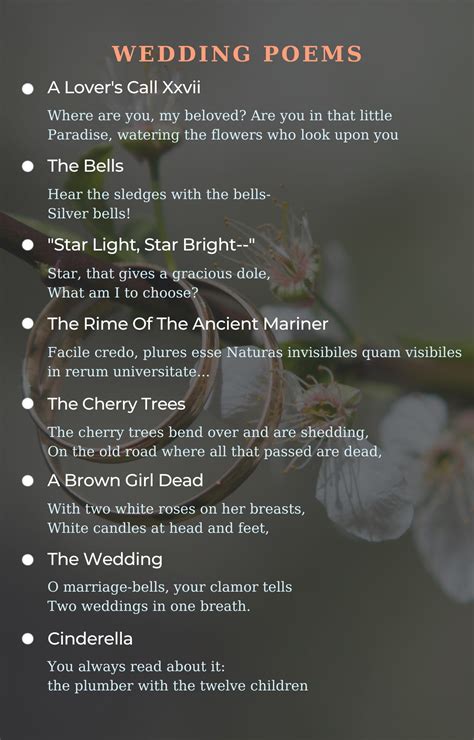 Wedding Poems - Best Poems For Wedding