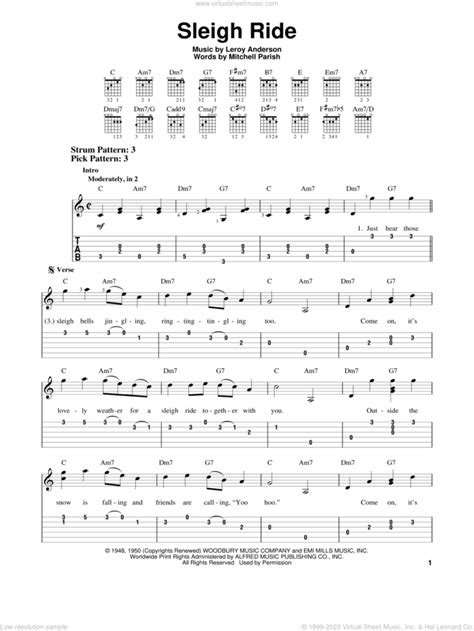 Leroy Anderson Sleigh Ride Sheet Music Notes, Chords Download Printable ...