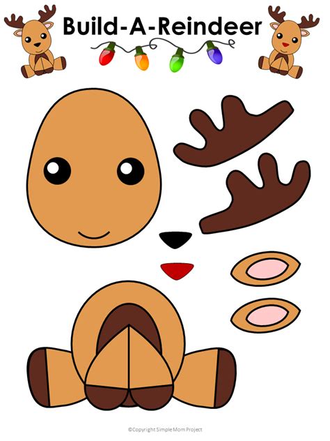 Free Printable Reindeer Template Web Get The Free Printable Reindeer ...