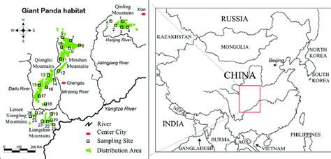 Giant Panda Habitat Map | Bruin Blog