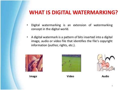 Digital watermarking