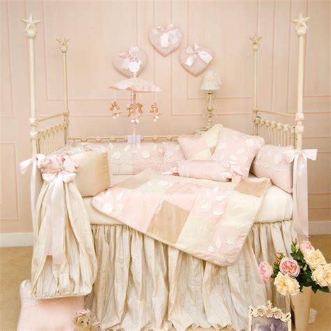 Glenna Jean Olivia Lace and silk Bedding, Baby Crib Bedding | Luxury ...