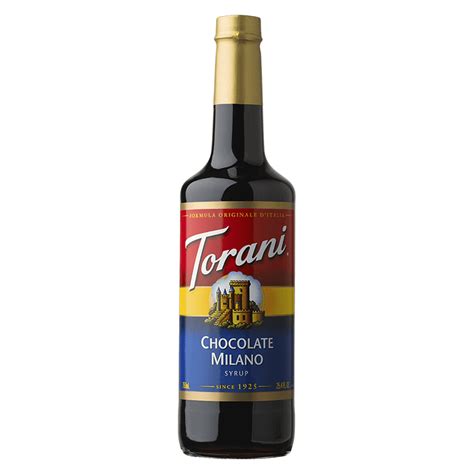 TORANI CHOCOLATE MILANO FLAVOR, SYRUP- 4 PER CASE