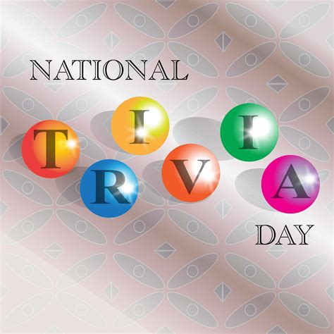 National Trivia Day sign | Sticker labels, Illustration, Poster stickers