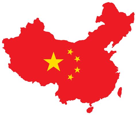 Map of China with flag | Clipart Nepal