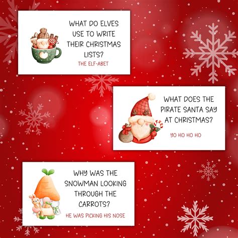 Christmas Advent Countdown Joke Advent Cards Christmas Puns Christmas Advent Calendar Cards ...