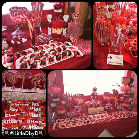 Red Candy Buffet Table | Red candy buffet, Candy buffet tables, Buffet table