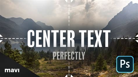 How To Center Text PERFECTLY In Photoshop [Super Quick Tutorials #2] - YouTube