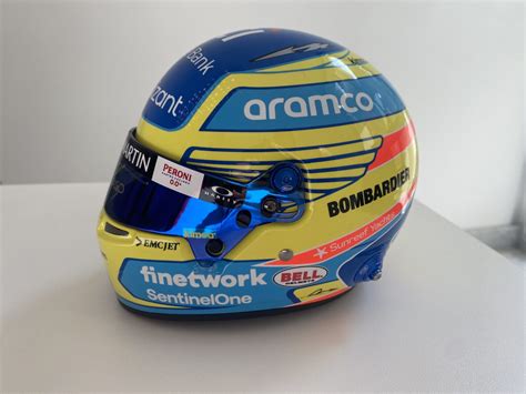 Fernando Alonso 2023 Official Bell 1:2 Scale Helmet - Autographed ...