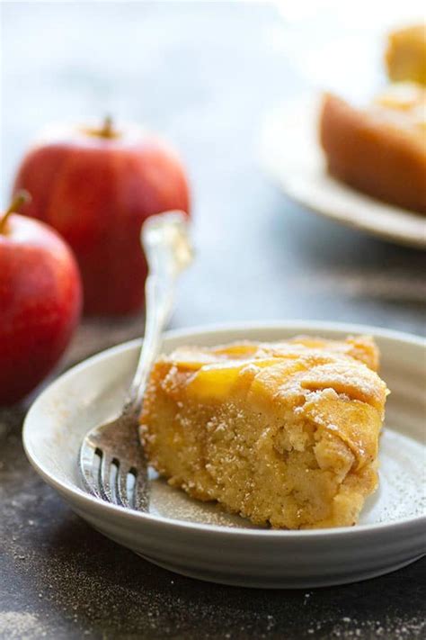 Ricotta Upside Down Apple Rum Cake