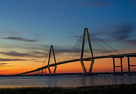 Ravenel Bridge at Sunset by Carise on DeviantArt