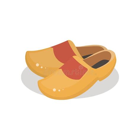 Wooden Clogs stock vector. Illustration of trendy, woman - 14151161