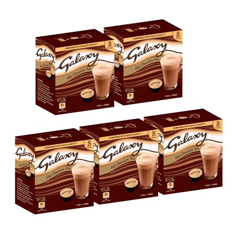 Galaxy Hot Chocolate - Dolce Gusto Compatible Pods - Value Bulk Box 40 Pods- Buy Online in ...