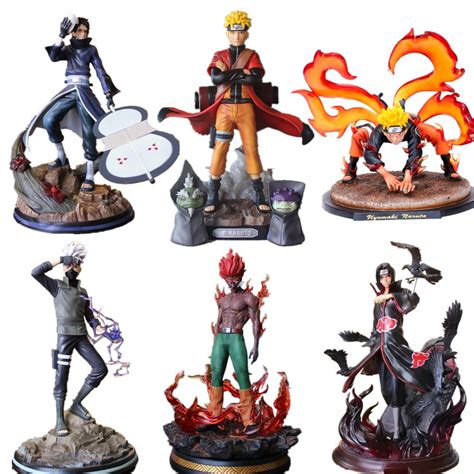 Naruto PVC Action Figures Statue Obito Guy Kakashi Itachi Kyuubi Anime ...