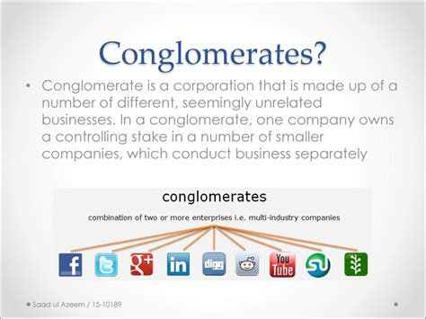 Conglomerate Business Examples