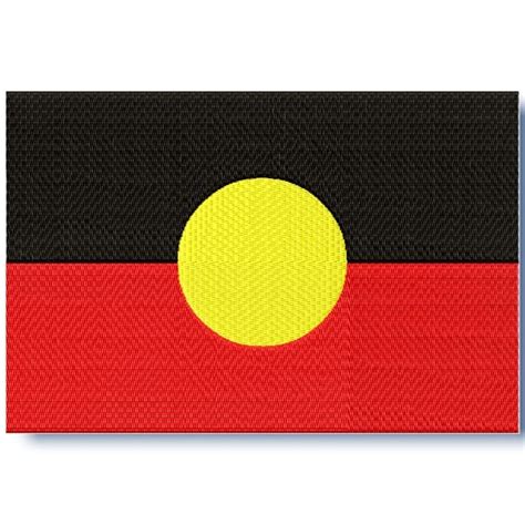 Aboriginal Flag Machine Embroidery ⋆ Pam's Embroidery Designs