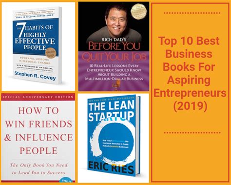 Top 10 Best Must Read Business Books For Aspiring Entrepreneurs (2019)