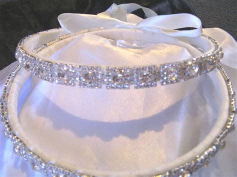 Elegant STEFANA Greek Orthodox Wedding Crowns Custom Made Sterling Silver Plated with Swarovksi ...