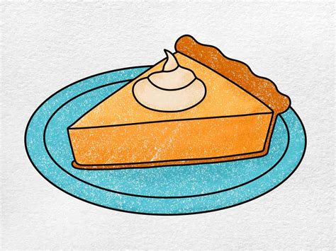 How to Draw a Pumpkin Pie - HelloArtsy