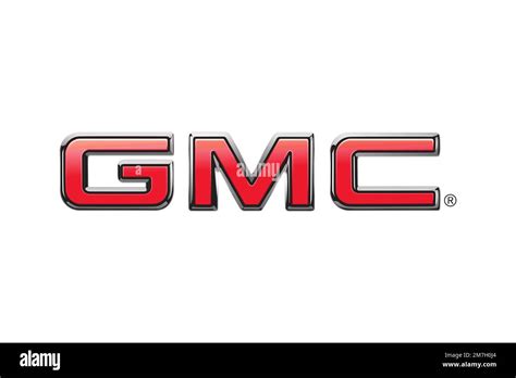 GMC automobile, Logo, White background Stock Photo - Alamy