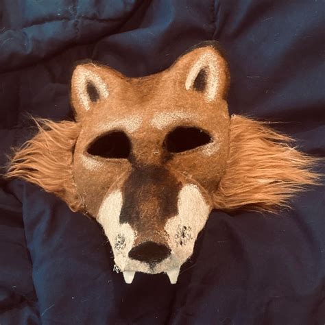 Red Fox Therian Mask READ DESCRIPTION - Etsy