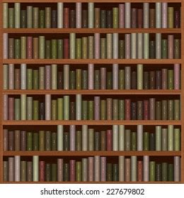 Old Wooden Bookshelf Texture Books Stock Illustration 227679802 | Shutterstock