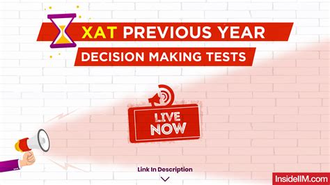 XAT 2024 Decision Making Free Mock Tests For XAT 2024 Aspirants - InsideIIM