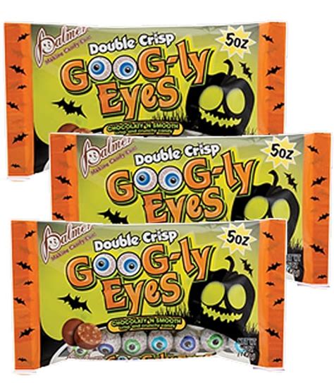 Amazon.com : Chocolate Crisp Googly Eyeballs Halloween Candy by Palmer ...