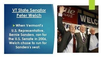 U.S. Senator Peter Welch (VT) Biography PowerPoint by Mr Matthews ...