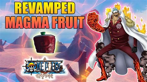 Revamped Magma Fruit Showcase vs Old Magma Fruit in A One Piece Game - YouTube