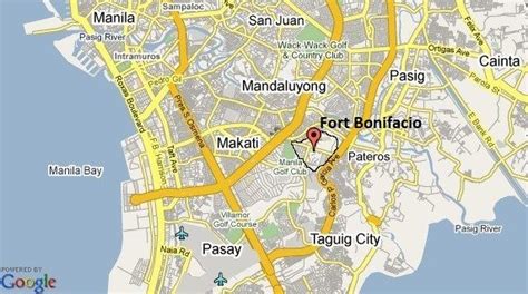 Bonifacio Global City Map - Cities And Towns Map